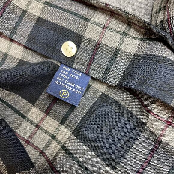 Tommy Hilifger Mens Button Down Shirt Size Medium Long Sleeves  Checkered - Picture 4 of 10